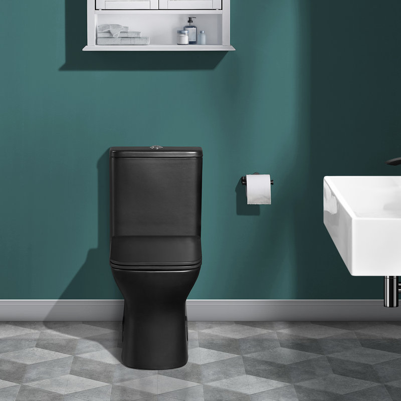Swiss Madison Carre DualFlush Elongated OnePiece Toilet (Seat